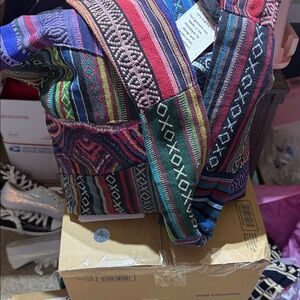 Colorful Woven shoulder bag